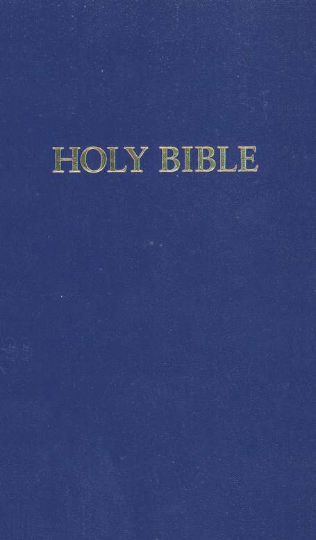 KJV Pew Bible Blue Hardcover (Black Letter)