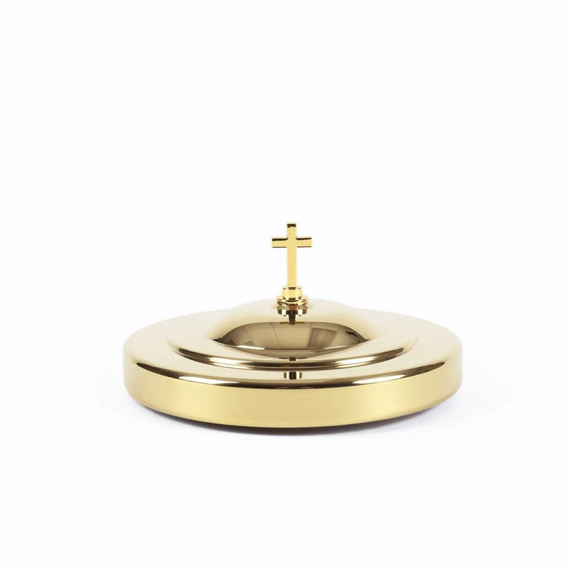 Deluxe Communion Bread Plate Cover - Gold