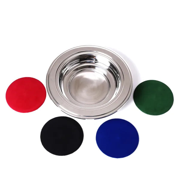 Offering Plate Silver 12" w/4 pads