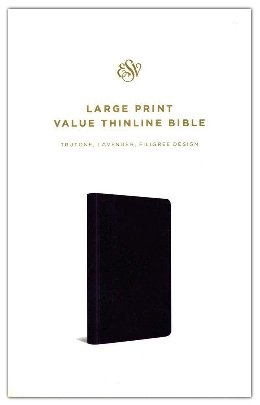 ESV Large Print Value Thinline Bible, Lavender Trutone