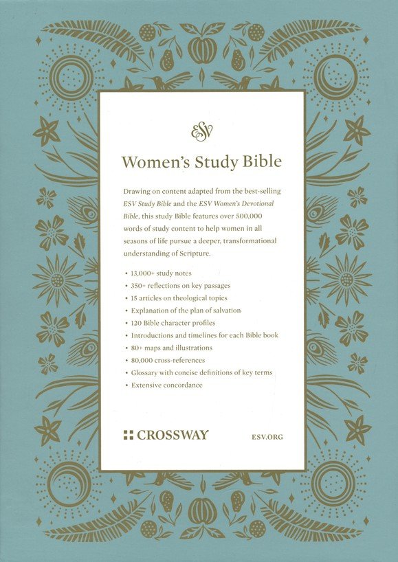 ESV Woman's Study Bible Blush Rose TruTone (top)