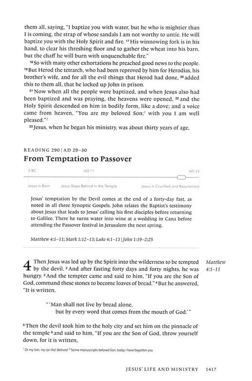 ESV Chronological Bible Brown TruTone