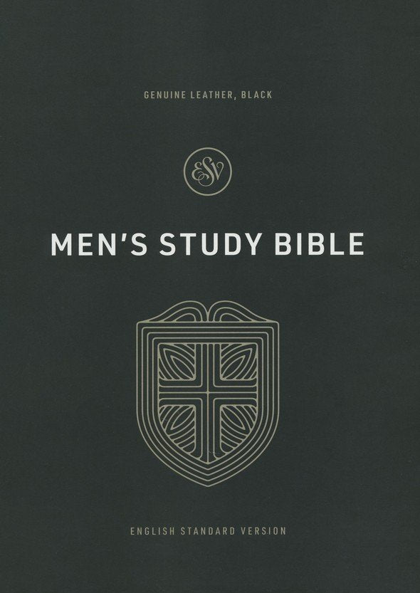 ESV Men's Study Bible Black Genuine Leather