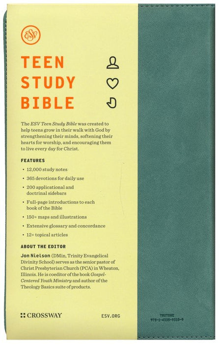 ESV Teen Study Bible Seaside Blue Trutone