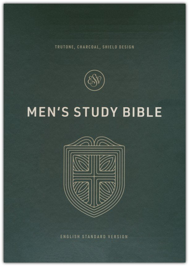 ESV Men's Study Bible Charcoal Trutone (top, due 4/23/26) —