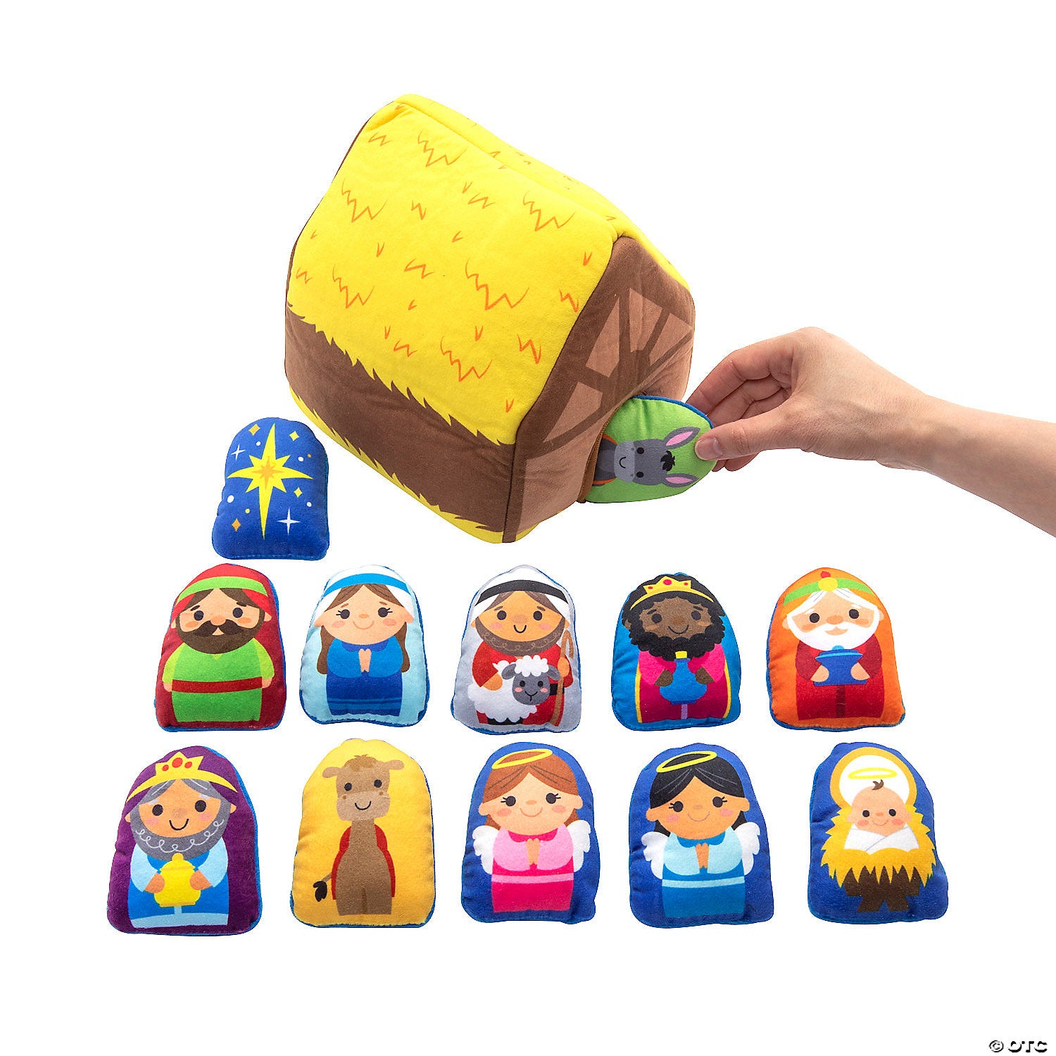 Stable with Stuffed Nativity Play Set — One Stone Biblical Resources