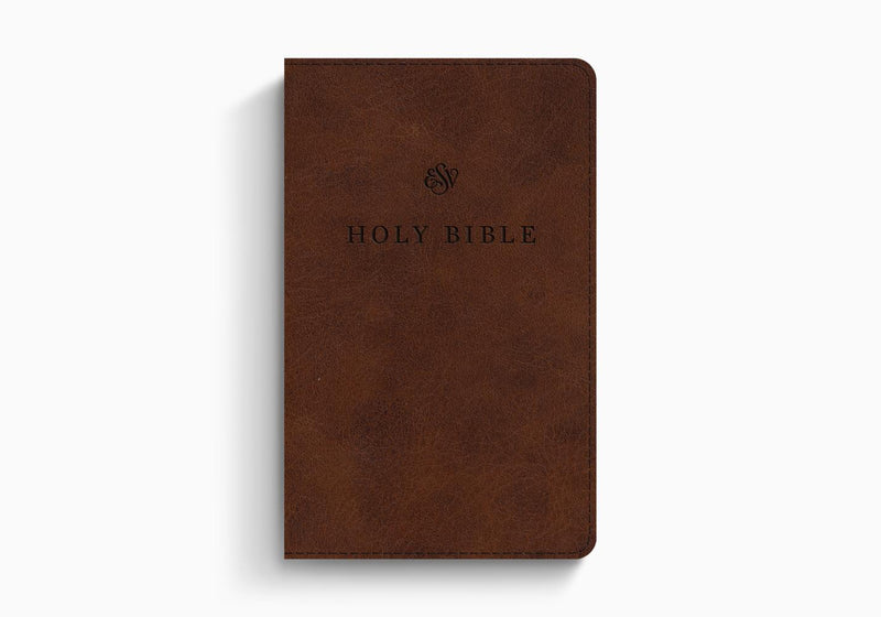 ESV Premium Large Print Church Bible Brown TruTone (black letter)