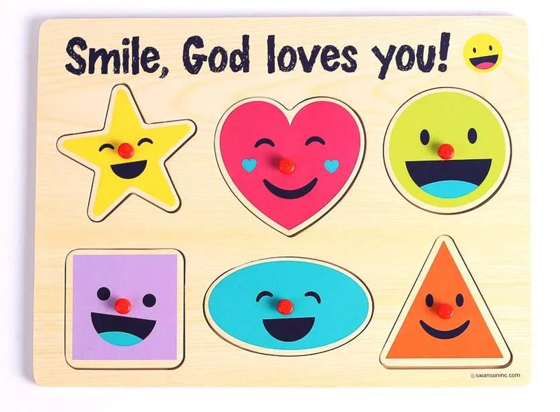 Smile God Loves You Wooden Puzzle
