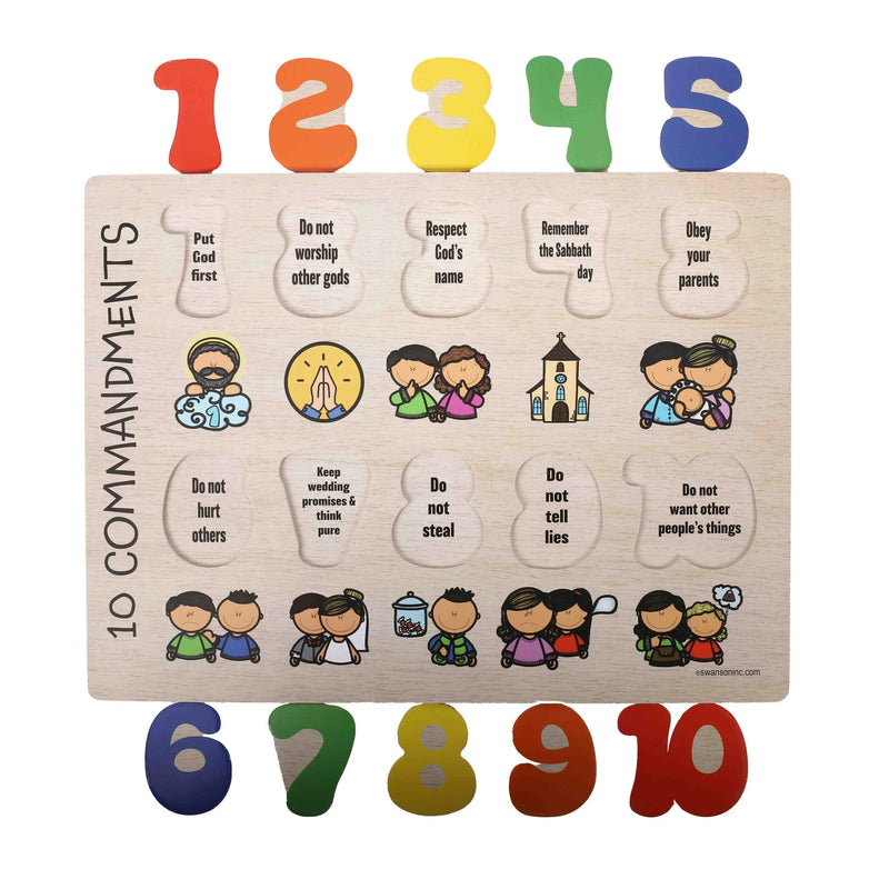 The 10 Commandments Wooden Puzzle