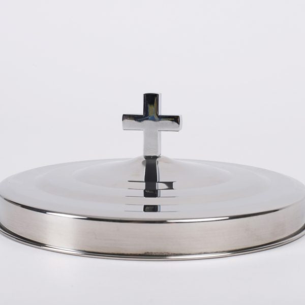 Communion Bread Plate Cover - Silvertone