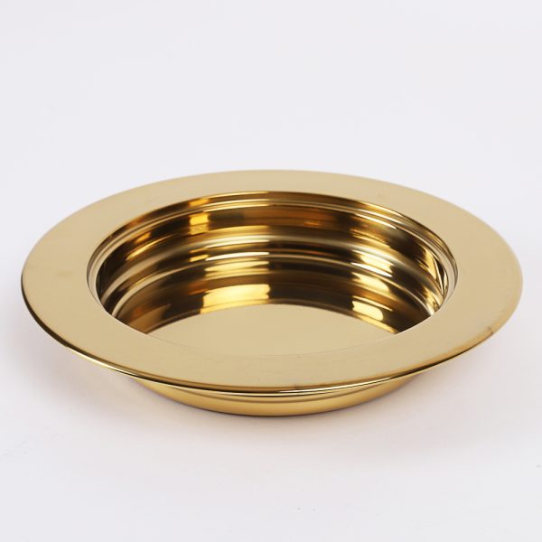 Communion Bread Plate - Goldtone