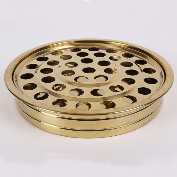Communion Cup Tray - Goldtone