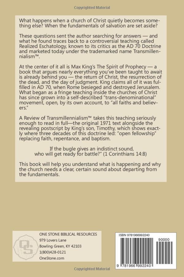 A Review of Transmillennialism: The AD 70 Doctrine