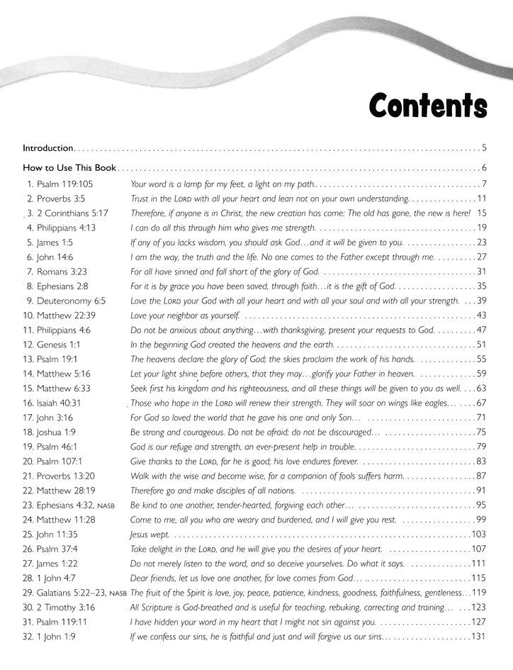 Top 50 Memory Verse Lessons