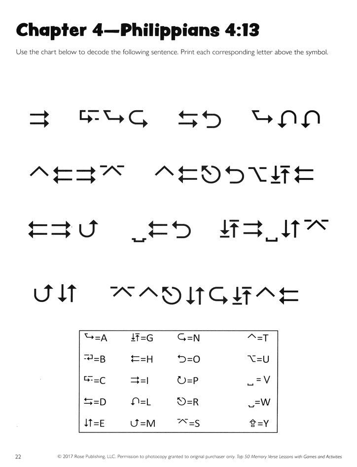 Top 50 Memory Verse Lessons