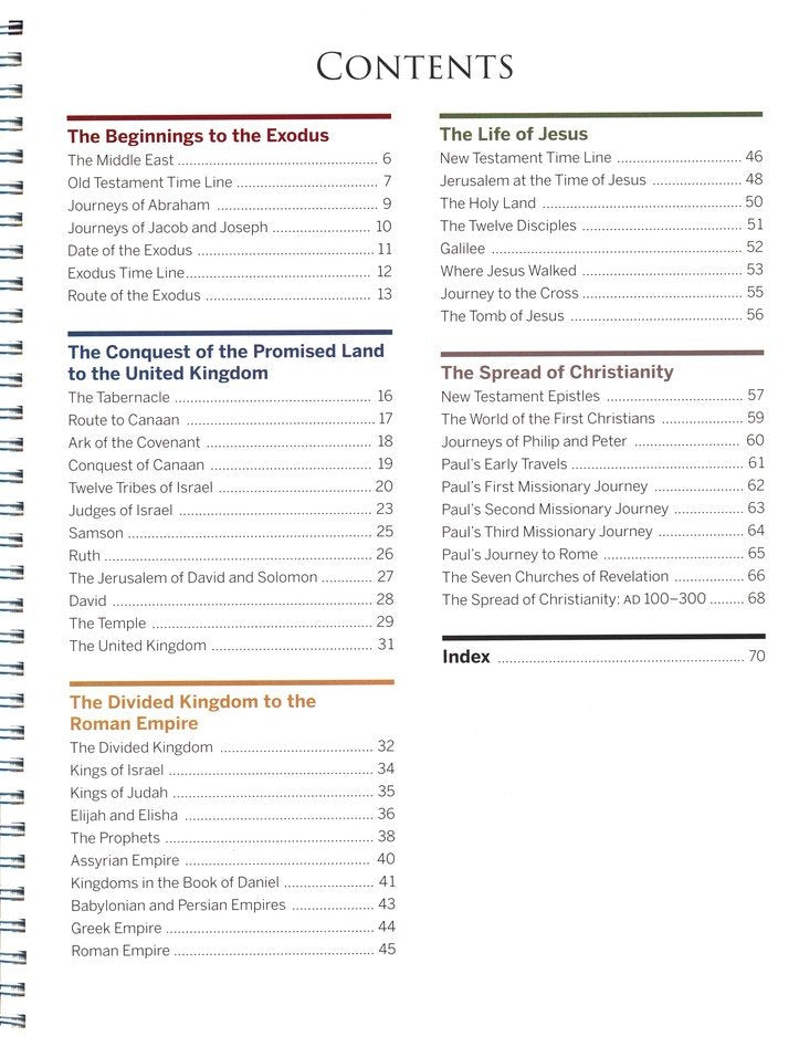 Deluxe Then & Now Bible Maps Hardback