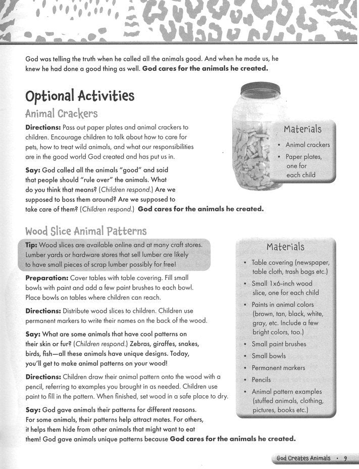 Top 50 Bible Lesson with God's Amazing Animals