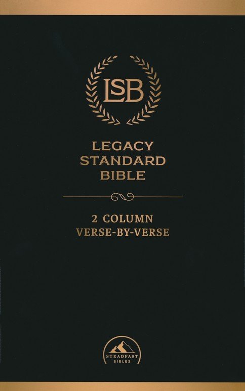 Legacy Standard 2 Column Verse-by-Verse Bible, Black Faux Leather, Indexed