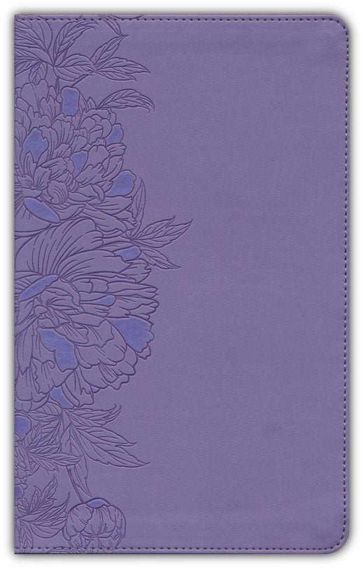 KJV Personal Size Giant Print Bible Peony Lavender Indexed