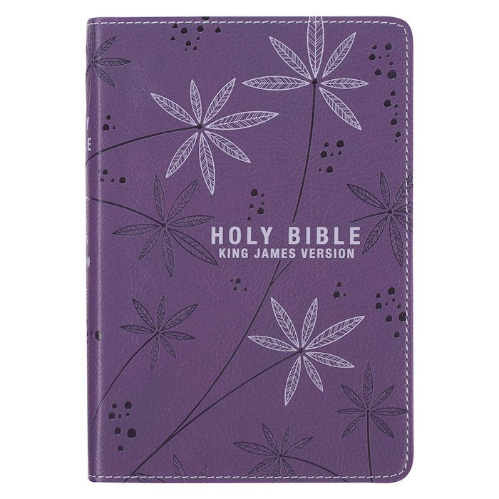 KJV Compact Bible Purple Faux Leather