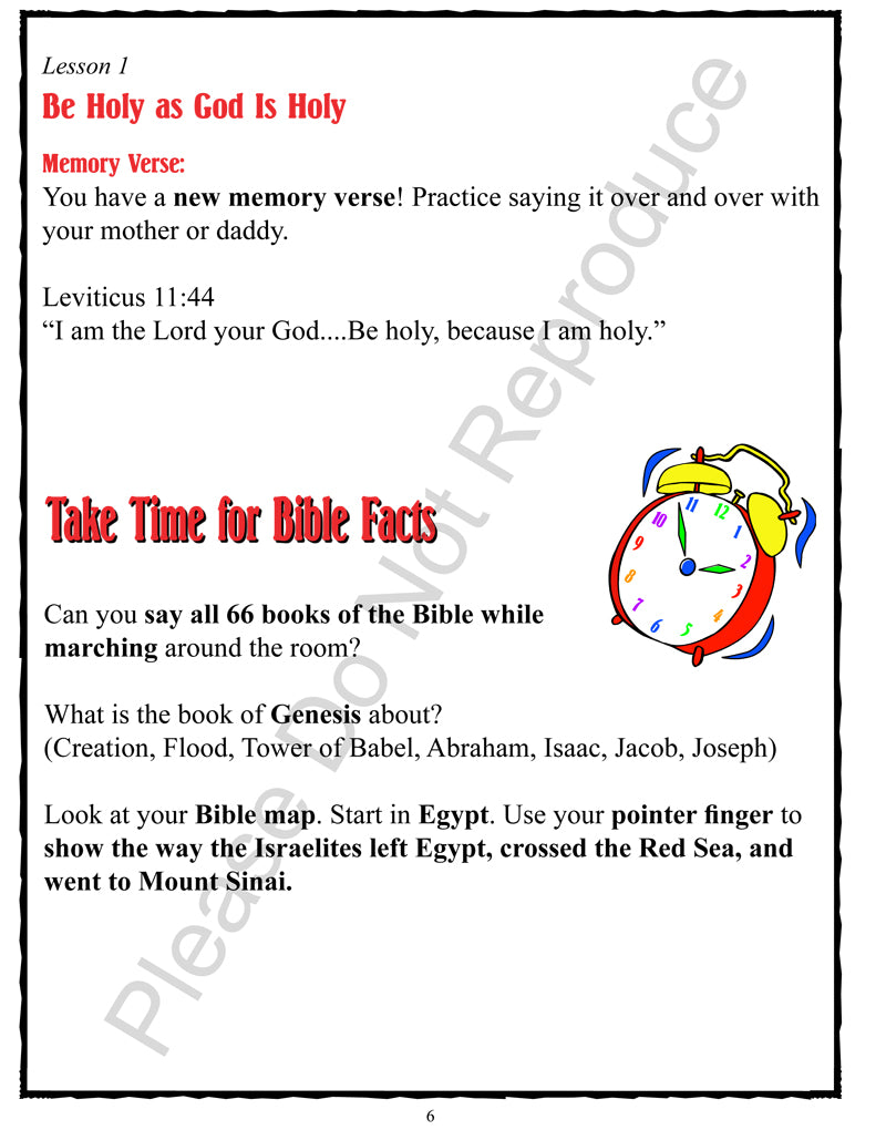 Take Time to be Holy - Leviticus-Numbers
