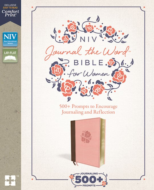 NIV Journal the Word Bible for Women Brown/Pink Leathersoft
