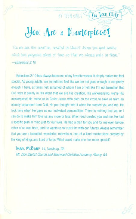 Teen to Teen: 365 Devotions by Teen Girls for Teen Girls Hardback