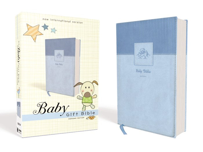NIV Baby Gift Bible Blue Leathersoft