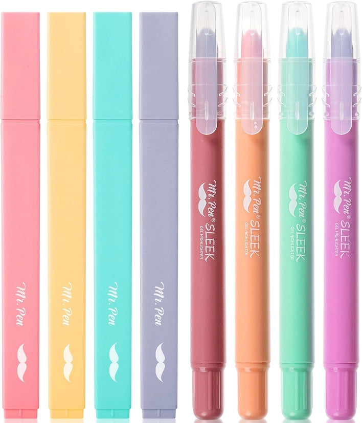 Mr. Pen Aesthetic & Gel Highlighter Set
