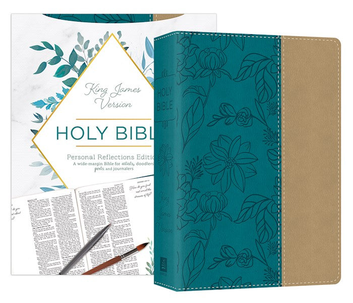 KJV Personal Reflections Bible with Prompts Teal/Tan