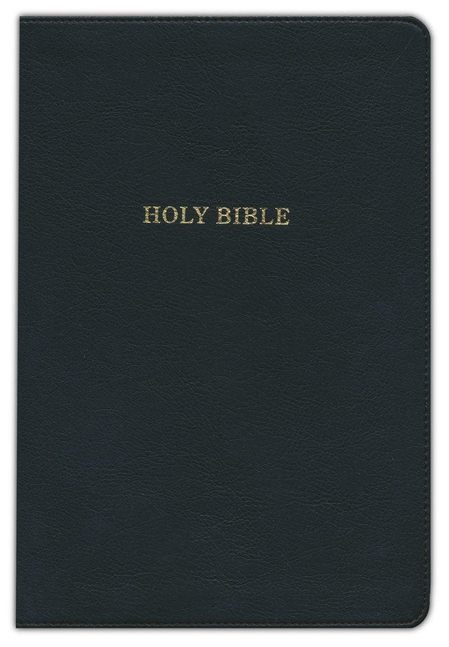 KJV Large Print Thinline Bible Black Leathertouch