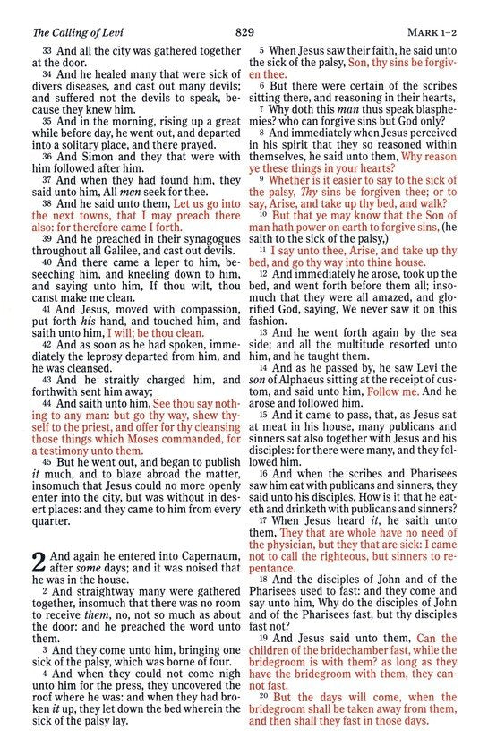 KJV Large Print Thinline Bible Black Leathertouch