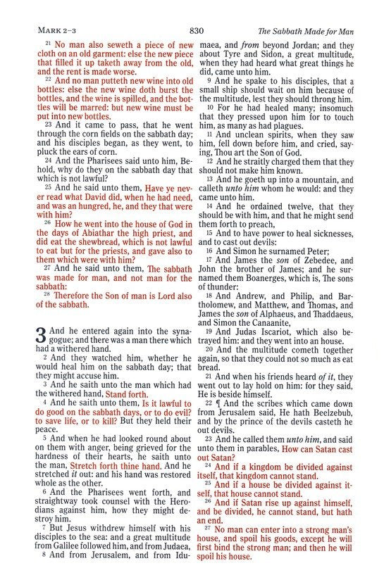 KJV Large Print Thinline Bible Black Leathertouch