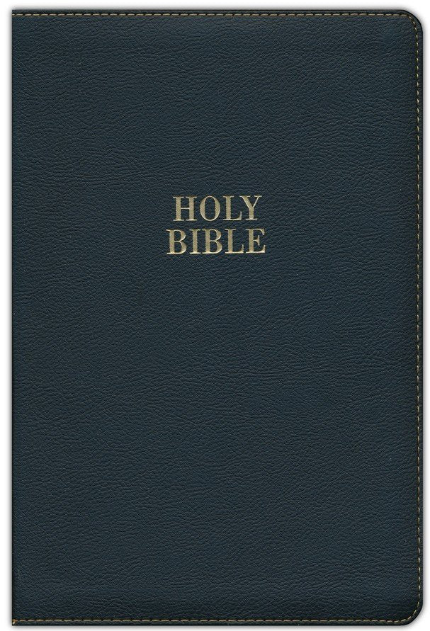 KJV Large Print Thinline Bible Zipper Black Indexed