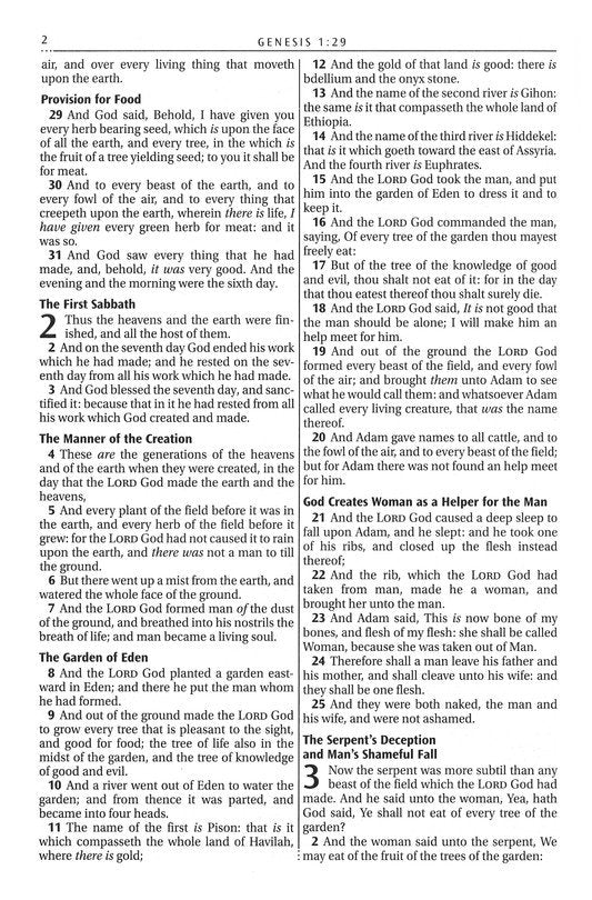 KJV Large Print Thinline Bible Zipper Black Indexed