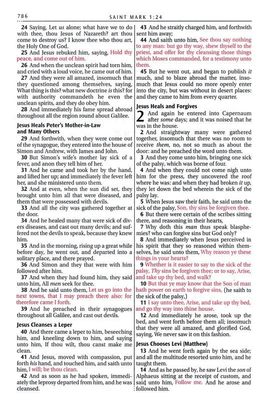 KJV Large Print Thinline Bible Zipper Black Indexed
