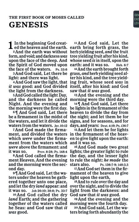 KJV Large Print Personal Size Reference Bible, Navy LeatherTouch Indexed