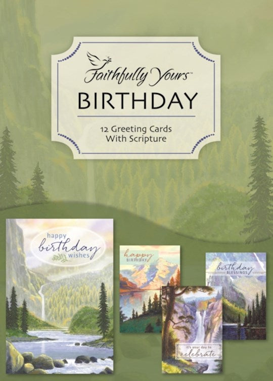 Boxed Cards - Birthday: Waterfalls