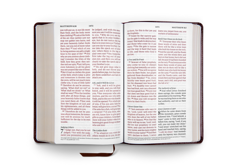 ESV Giant Print Personal Size Bible TruTone, Chestnut