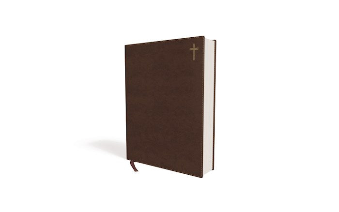 NIV Journal the Word Double-Column Bible Brown Leathersoft