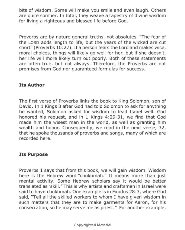 Exploring Relationships: A Topical Study from Proverbs for Women & Teen Girls