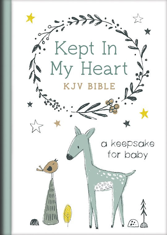 KJV Kept in My Heart Bible (Boy Cover) Blue Woodland HB