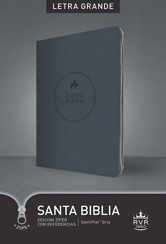 Santa Biblia RVR 60, Edición zíper con referencias, letra grande (RVR 1960 Large Print Zipper Bible)