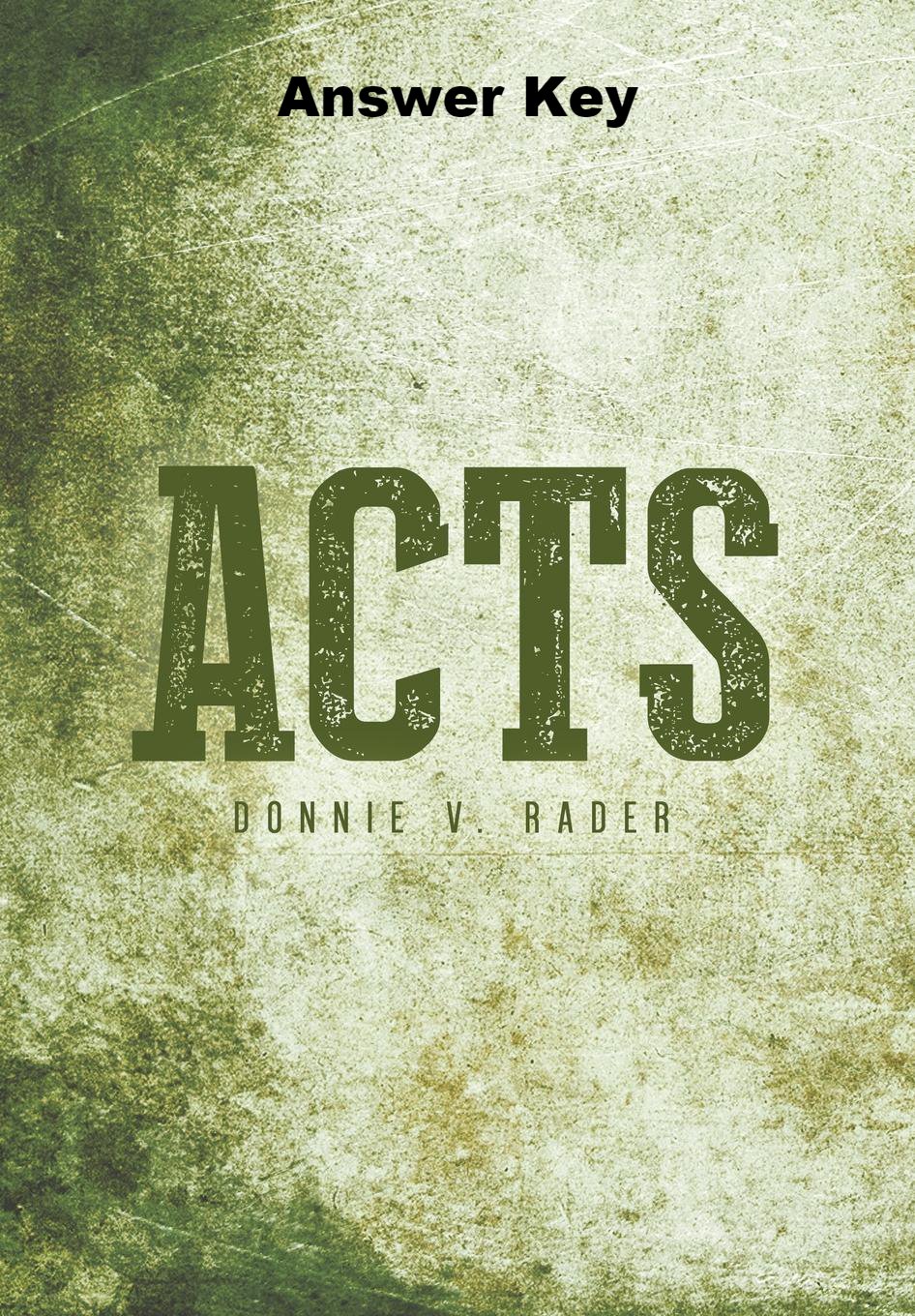Acts by Rader — One Stone Biblical Resources