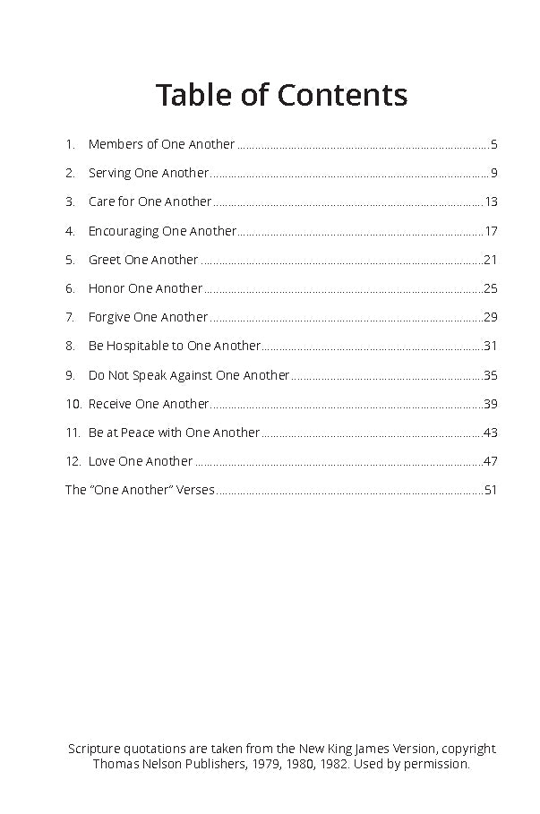 One Another Christianity Workbook