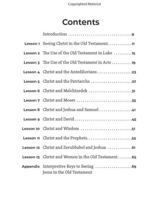 Seeing Jesus In The Old Testament: Student Workbook