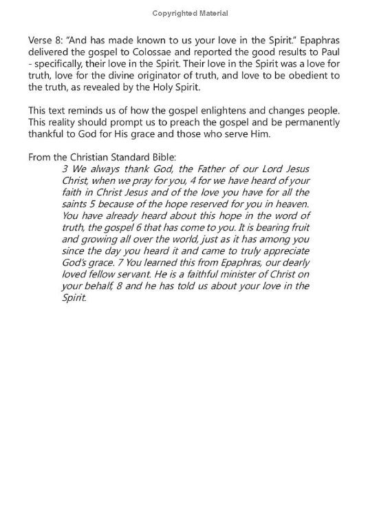 Twenty Days in Colossians: Set Your Mind on Things Above