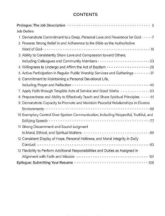 The Christian's Job Description