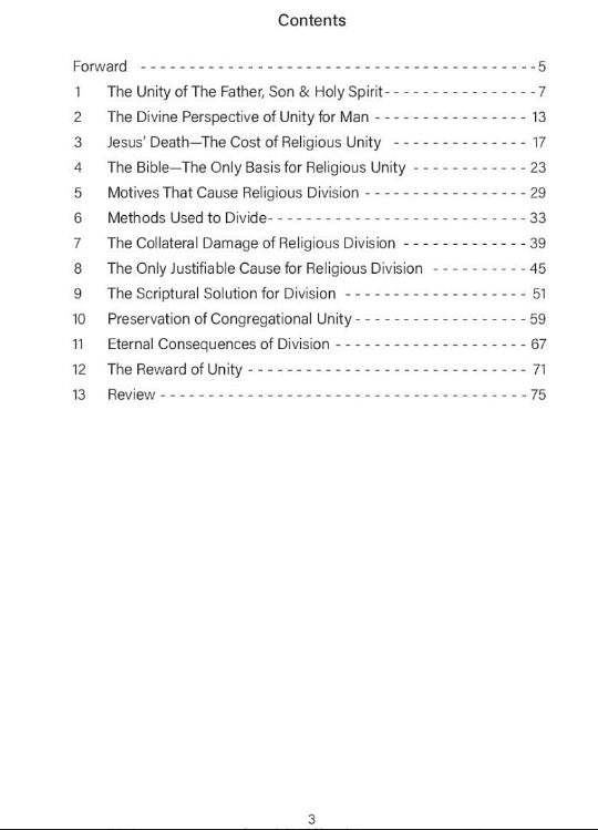 The Anatomy of Unity and Division