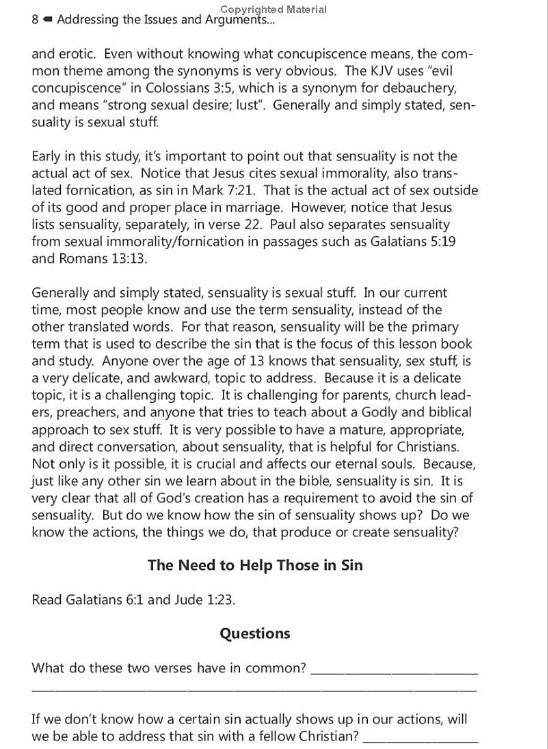 Addressing the Issues and Arguments of Modesty and Dancing: Student Guide